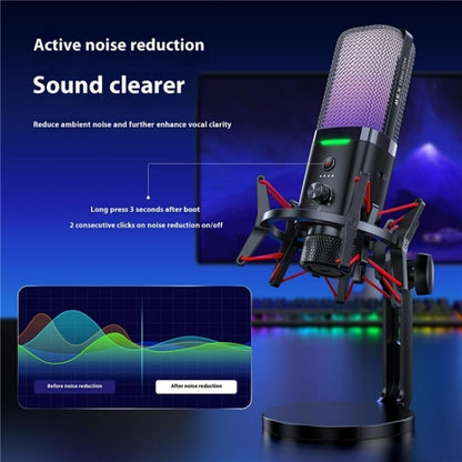 Yanmai X3W Wireless / Wired Dual Mode RGB Gaming Noise Reduction Microphone, X3W