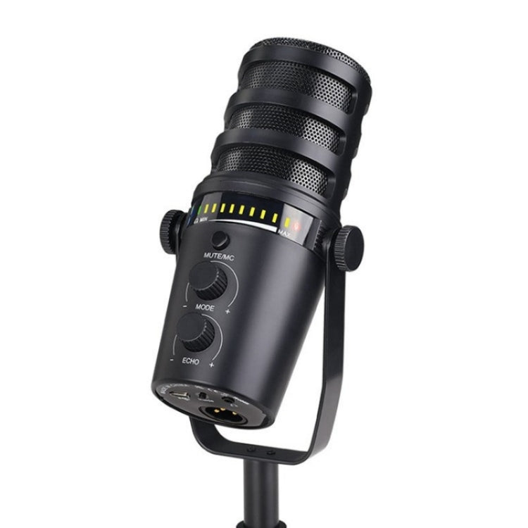 MV7 Monitoring Cardioid Dynamic Live Broadcast Microphone With Desktop Bracket, MV7