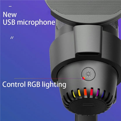 ME9 USB Microphone ENC Noise Reduction Desktop Microphone With RGB Light, ME9