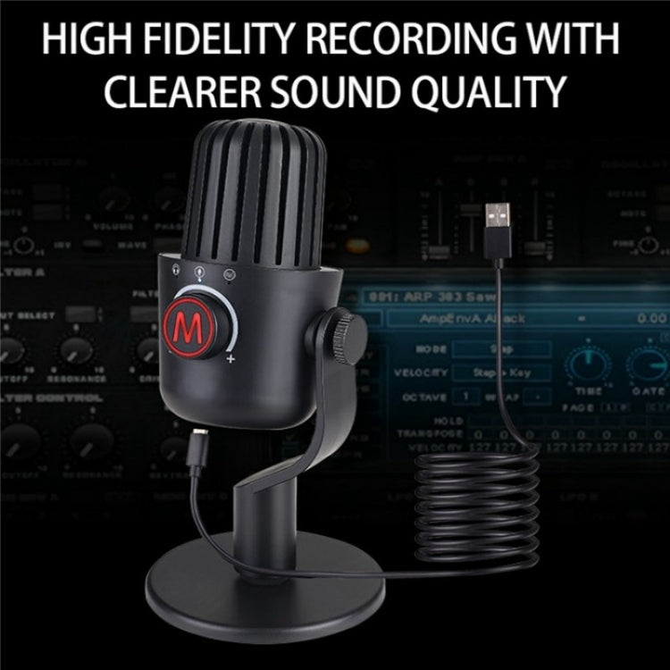 PDO-20 USB Gaming Desktop Microphone Noise Reduction Condenser Microphone, PDO-20