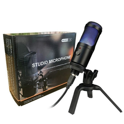 A6 USB Interface Laptop Recording Microphone with RGB Light, A6