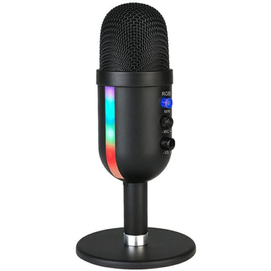 MU2000 Professional Desktop Cardioid Condenser Microphone With RGB Light, MU2000