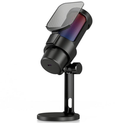 M8 Professional Desktop Condenser Microphone With RGB Light, M8