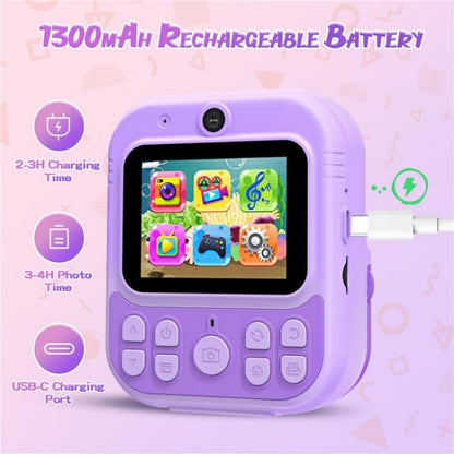 E8 2.4 Inch Screen Photo Printing Video Recorder Multifunctional Kids Dual Lens Camera