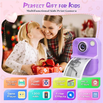 E8 2.4 Inch Screen Photo Printing Video Recorder Multifunctional Kids Dual Lens Camera