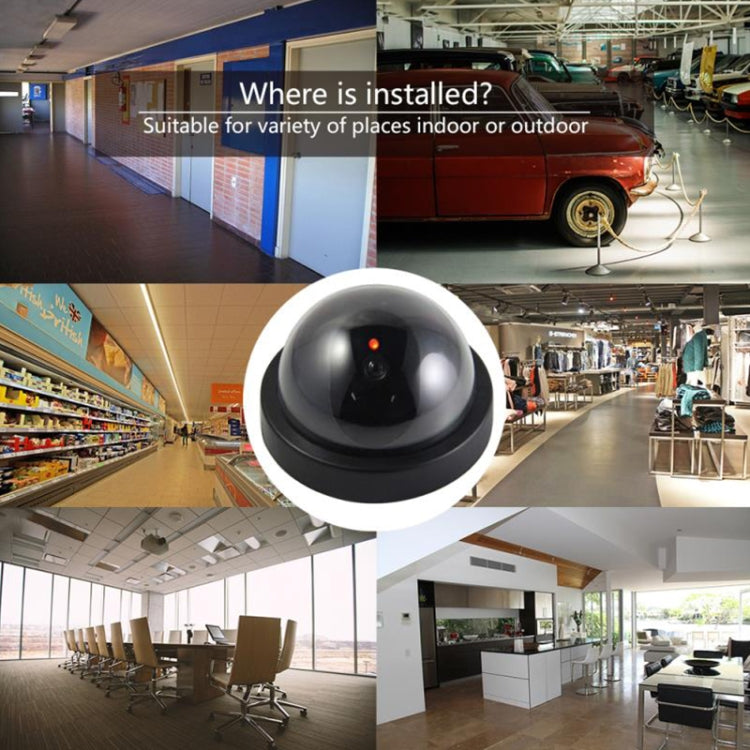 Outdoor Waterproof Infrared CCTV Dummy Dome LED Surveillance Security Camera, Dome LED Surveillance Security Camera