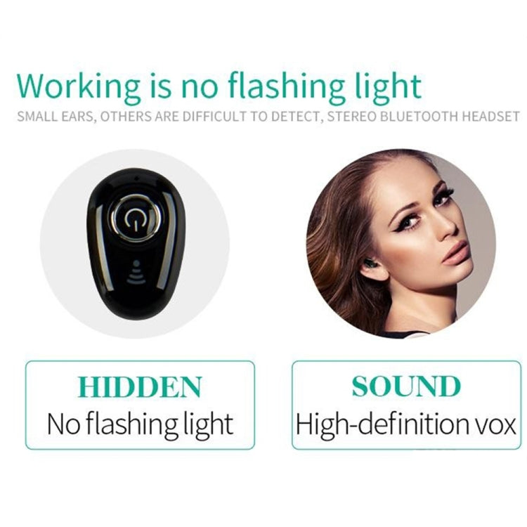 S650 Second Generation Charging Base Mini Bluetooth Earphone Wireless Earbuds Business Invisible Handsfree In-Ear Earphones with Mic