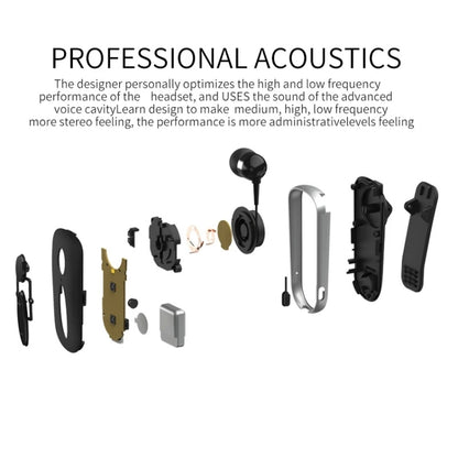 K36 Stereo Wireless Bluetooth Headset Calls Remind Vibration Wear Clip Driver Auriculares Earphone