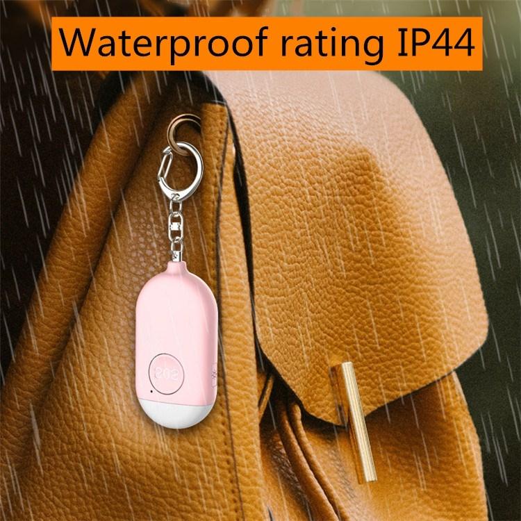 130dB IP44 Waterproof Rechargeable Anti-wolf Alarm Flashlight Intelligent Personal Alarm, English Packaging