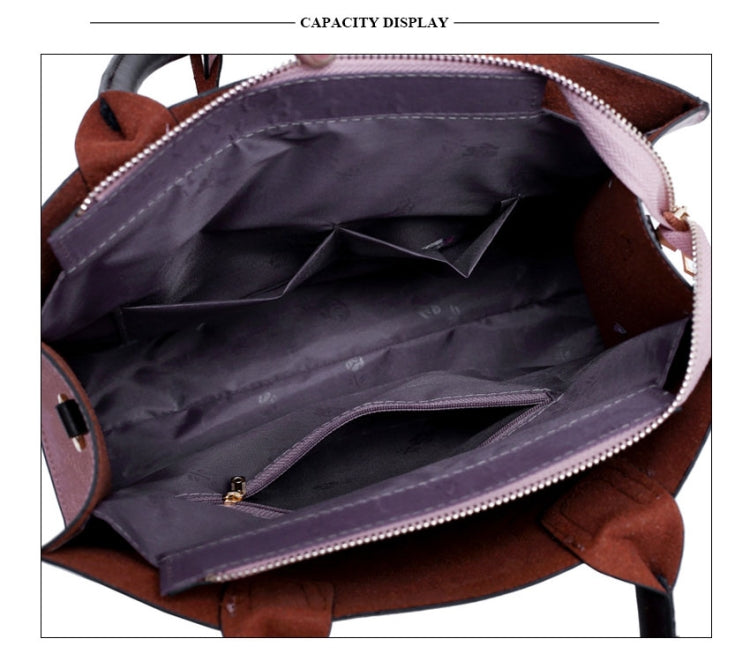 3 in 1 Leather Women Large Tote Bags Shoulder Bag Messenger Bag Purse