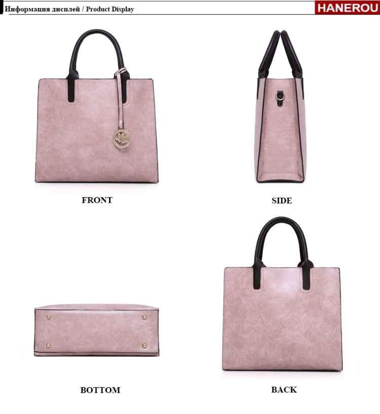 3 in 1 Leather Women Large Tote Bags Shoulder Bag Messenger Bag Purse