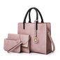 3 in 1 Leather Women Large Tote Bags Shoulder Bag Messenger Bag Purse
