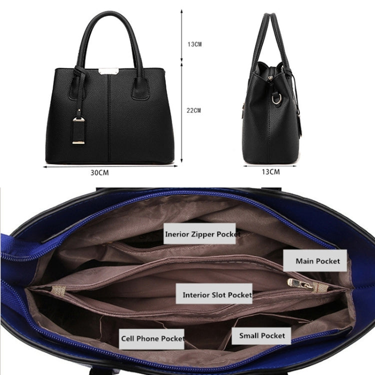 2 in 1 Vintage Messenger Bags Shoulder Handbag Women Crocodile Pattern Composite Bag Leather Wallet