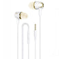 3.5mm Wired Earphone Earbuds Stereo Sound Metal Bass Headset with Mic for Smart Phone