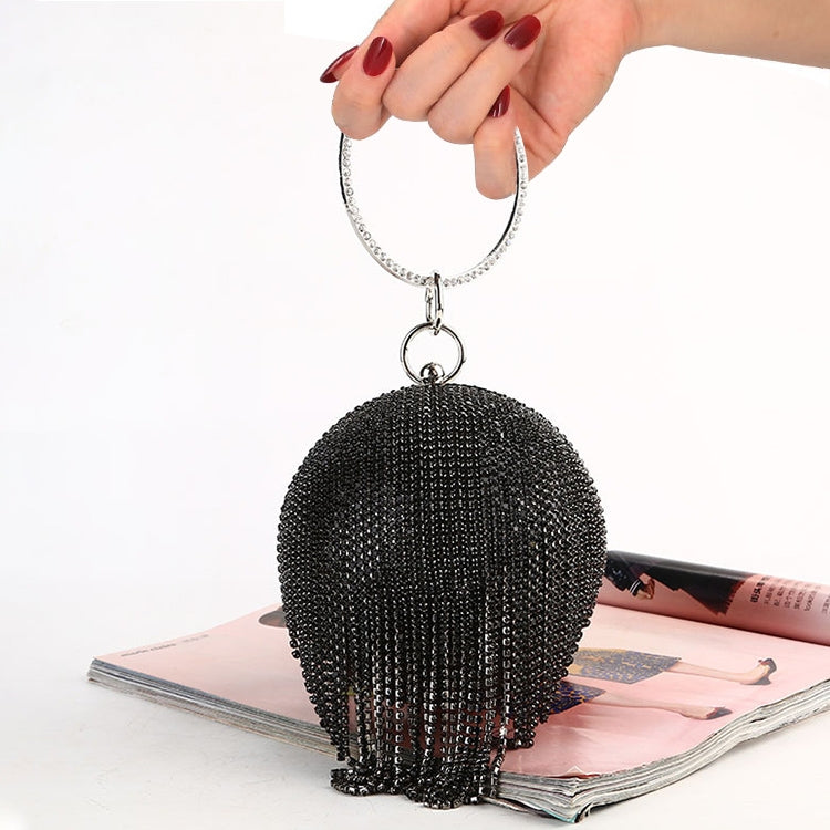 Diamond Tassel Women Party Metal Crystal Clutches Evening Bags Wedding Bag Bridal Shoulder Handbag