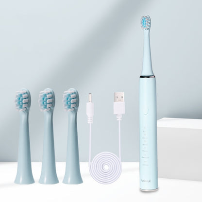 Boorui BR-Z5 USB Fast Charge Soft Toothbrush 5 Gear Sonic Electric Toothbrush, BR-Z5(Light Green), BR-Z5(Sky Blue), BR-Z5(Pink)