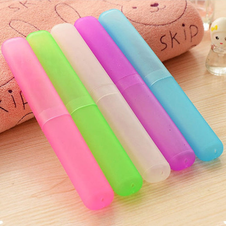 Portable Travel ToothBrush Holder Case Tube Mini Outdoor Hiking Breathable Tooth Brush Box Random Color