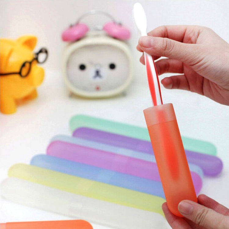 Portable Travel ToothBrush Holder Case Tube Mini Outdoor Hiking Breathable Tooth Brush Box Random Color