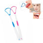 2 PCS Tongue Coating Cleaning Scraper To Remove Bad Breath Tongue Brush Random Color  Delivery