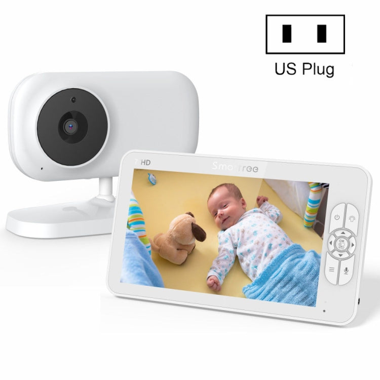 SM70 7-inch 720 x 1080P Wireless Baby Monitor Camera Temperature Monitor 2 Way Audio, SM70 UK Plug, SM70 AU Plug, SM70 US Plug