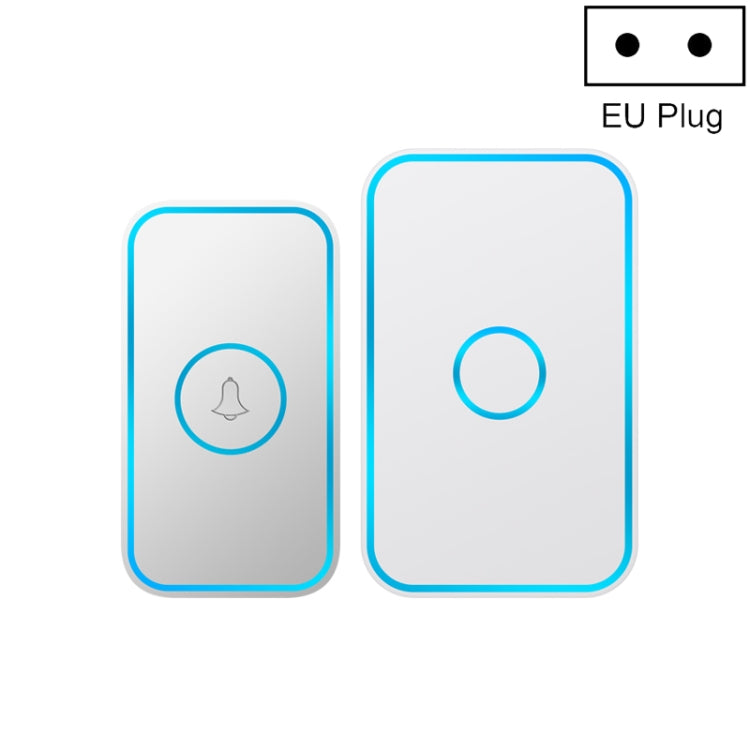 CACAZI A78 Long-Distance Wireless Doorbell Intelligent Remote Control Electronic Doorbell, US Plug, EU Plug, UK Plug