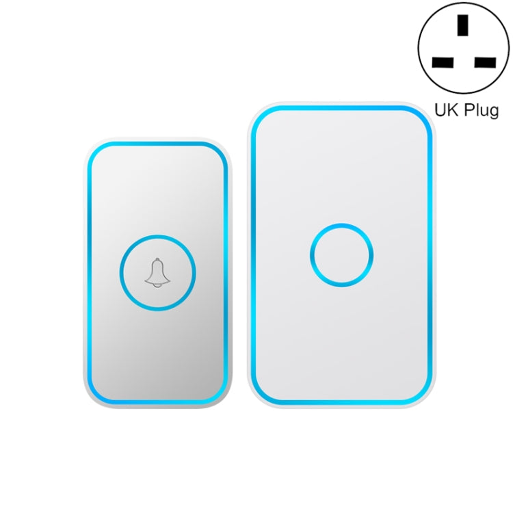 CACAZI A78 Long-Distance Wireless Doorbell Intelligent Remote Control Electronic Doorbell, US Plug, EU Plug, UK Plug