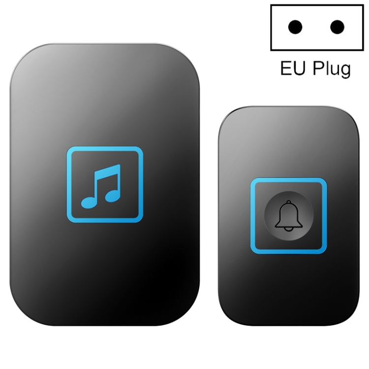 CACAZI A86 Electronic Music Remote Control Doorbell One For One AC Wireless Doorbell, US Plug, UK Plug, EU Plug