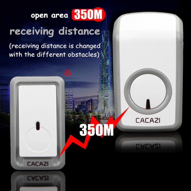 CACAZI W-899 Smart Home Wireless Doorbell Remote Control Doorbell, US Plug, UK Plug, EU Plug