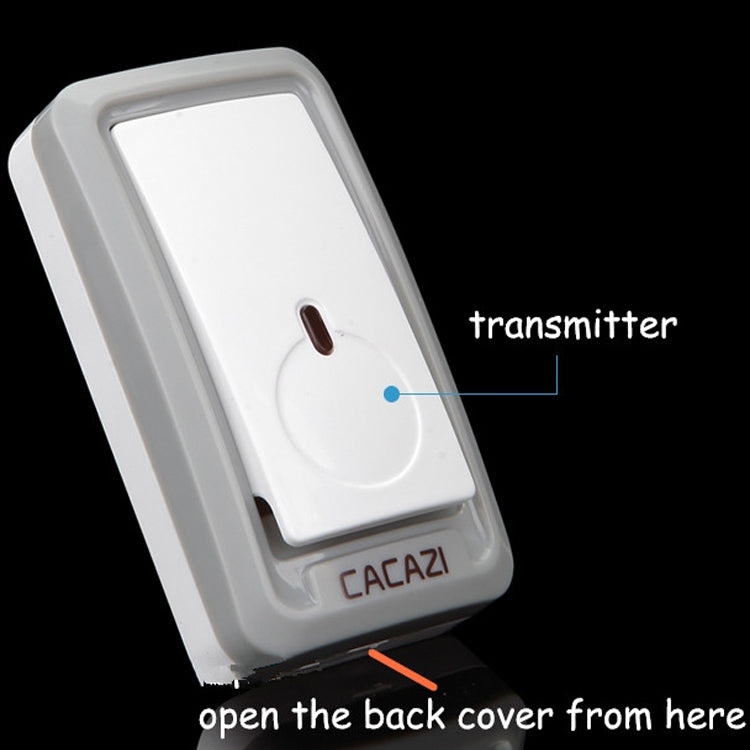 CACAZI W-899 Smart Home Wireless Doorbell Remote Control Doorbell, US Plug, UK Plug, EU Plug