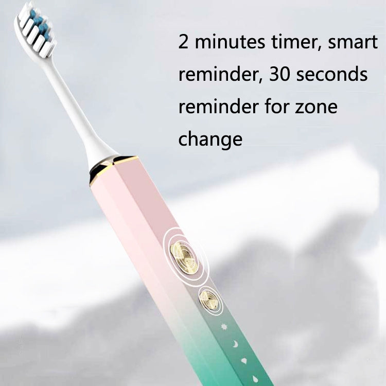 V6 Adult Magnetic Levitation Sonic Household Smart Electric Toothbrush Couple Soft Toothbrush, Style:, Charge Model, Wireless Charge Model