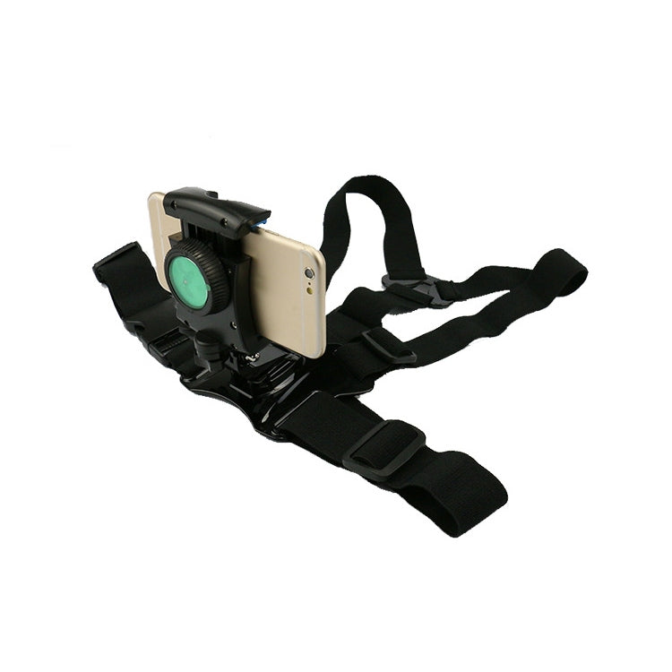 Chest Fixed Strap Mobile Phone Holder for 4-6.5 inch Mobile Phone