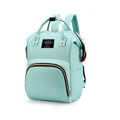 Mummy Bag Large Capacity Multifunctional Backpack Waterproof Baby Bottle Diaper Bag, Red, Green, Black, Pink Red, Red Beige Blue, Red White Blue, Light Pink, Pink, Dark Blue, Light Blue