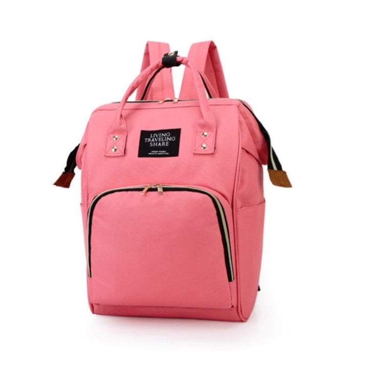 Mummy Bag Large Capacity Multifunctional Backpack Waterproof Baby Bottle Diaper Bag, Red, Green, Black, Pink Red, Red Beige Blue, Red White Blue, Light Pink, Pink, Dark Blue, Light Blue