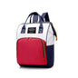 Mummy Bag Large Capacity Multifunctional Backpack Waterproof Baby Bottle Diaper Bag, Red, Green, Black, Pink Red, Red Beige Blue, Red White Blue, Light Pink, Pink, Dark Blue, Light Blue