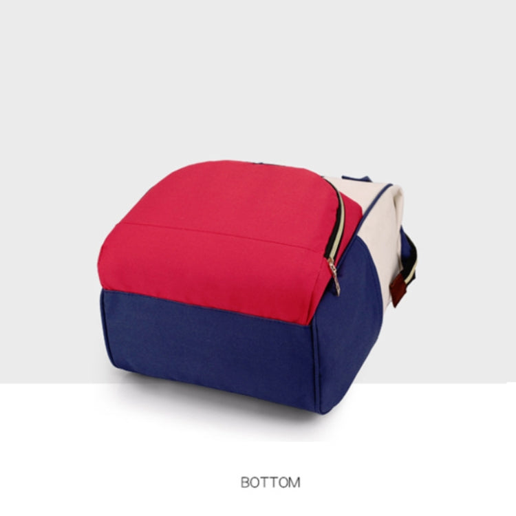 Mummy Bag Large Capacity Multifunctional Backpack Waterproof Baby Bottle Diaper Bag, Red, Green, Black, Pink Red, Red Beige Blue, Red White Blue, Light Pink, Pink, Dark Blue, Light Blue