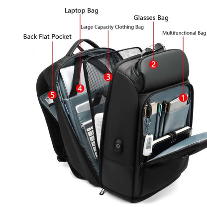 Business Travel Bag PVC Waterproof Backpack