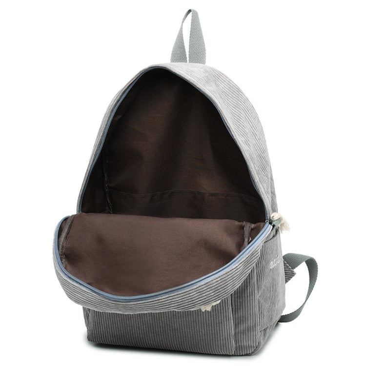 Soft Fabric Backpack Female Corduroy Design School Backpack for Teenage Girls Women