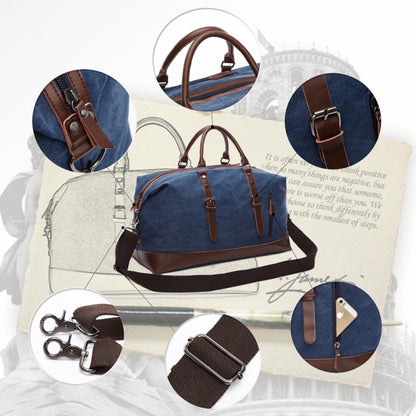 Canvas Leather Men Travel Bags Carry on Luggage Bags Men Duffel Bags Handbag Travel