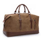 Canvas Leather Men Travel Bags Carry on Luggage Bags Men Duffel Bags Handbag Travel