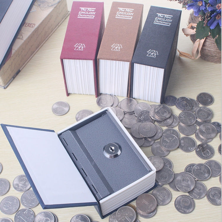 Mini Dictionary Safe Box Book Secret Security Lock Cash Money Coin Storage Jewellery key Locker