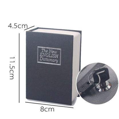 Mini Dictionary Safe Box Book Secret Security Lock Cash Money Coin Storage Jewellery key Locker