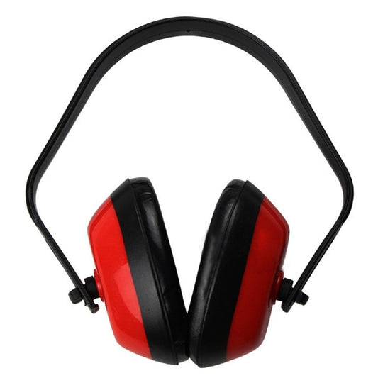 Anti-Noise Safety Work Sleep Hearing Protection Headphones Protective Earmuffs, Red