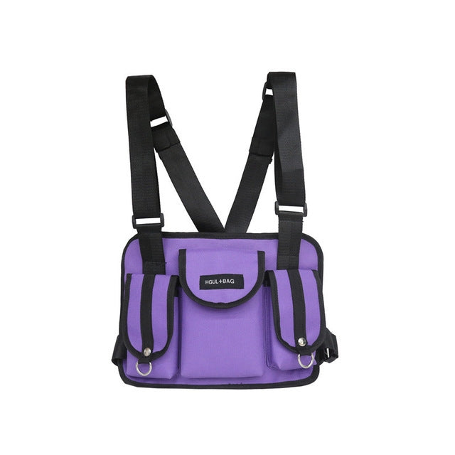 Casual Sports Backpack Contrast Color Men and Women Student Bag