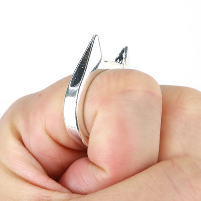 Women Men Safety Survival Ring Tool Self Defence Stainless Steel Finger Defense Ring