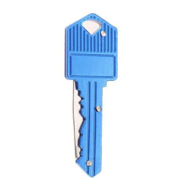 Key Chain Portable Folding Knife Peeler Mini Camping Key-shaped Self-defense knife