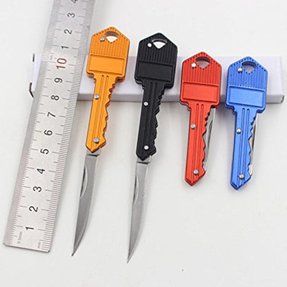 Key Chain Portable Folding Knife Peeler Mini Camping Key-shaped Self-defense knife