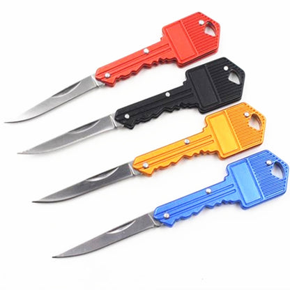 Key Chain Portable Folding Knife Peeler Mini Camping Key-shaped Self-defense knife