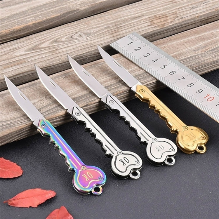 Mini Key Knife Tactical Camp Outdoor Keyring Ring Keychain Fold Self Defense Security Multi Tool