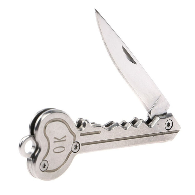 Mini Key Knife Tactical Camp Outdoor Keyring Ring Keychain Fold Self Defense Security Multi Tool