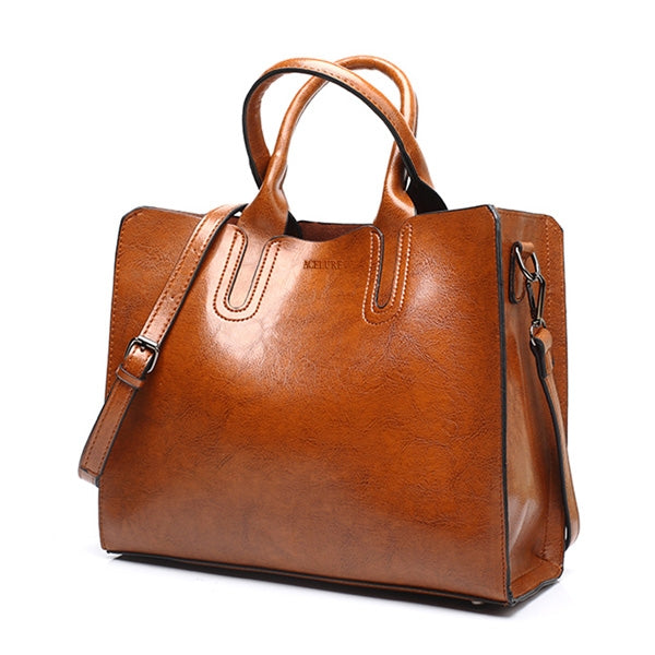 Leather Handbags Big Women Bag Casual Female Bags Trunk Tote Shoulder Bag Ladies Large Bolsos, Green, Blue, Coffee, Burgundy, Pink, Gray, Brown, Black